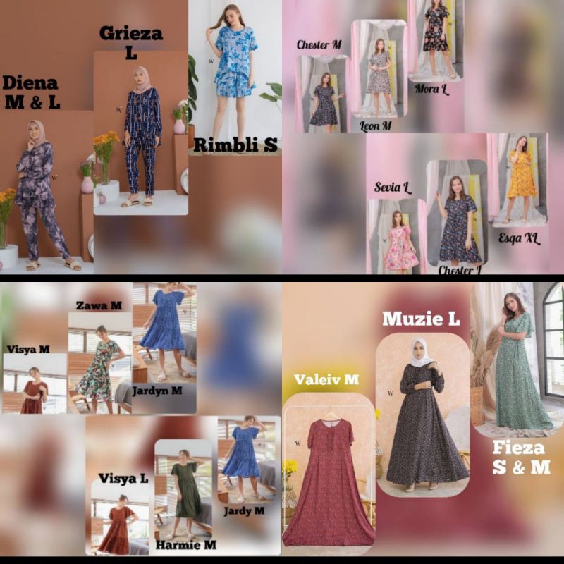 kyura long pjs Jamila homeydress Layer daster Fancy daster by wimi id