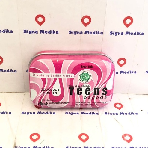 

Teens Pagoda Rasa Strawberry Vanila 20gram - Permen Tenggorokan