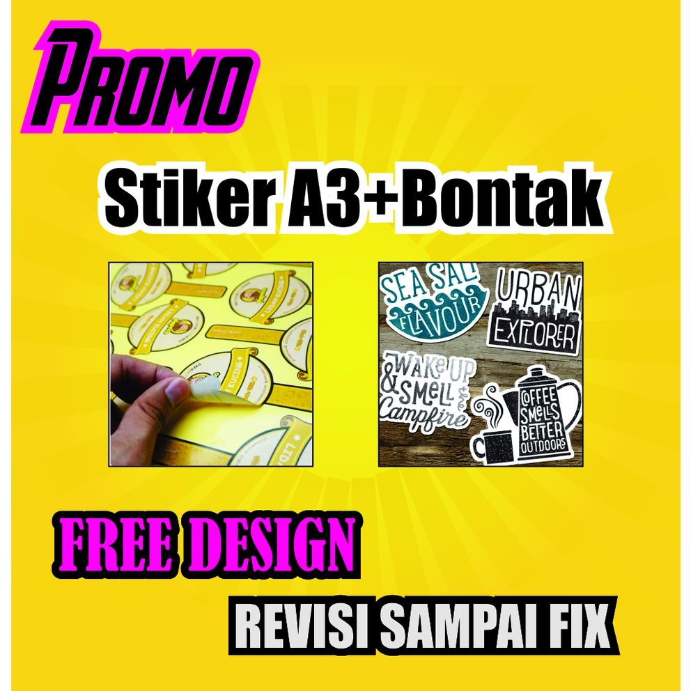 

FREE DESIGN STICKER BONTAK CROMO STICKER LABEL