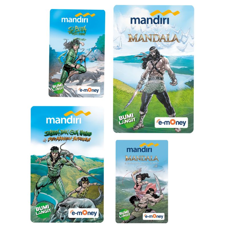 Mandiri eMoney Tema Karakter Lokal Heroes or Super Heroes Original