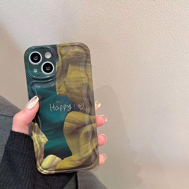 Case Desain Lukisan Minyak Mosaik Untuk iPhone 12 13 11 Pro Max X Xs Max Xr oiye