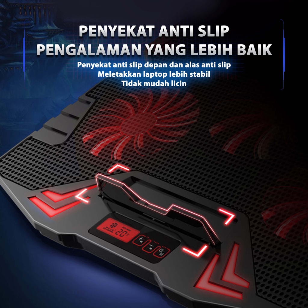 Cooling Pad Laptop 5 NAJU ICE FAN Kipas Laptop K5