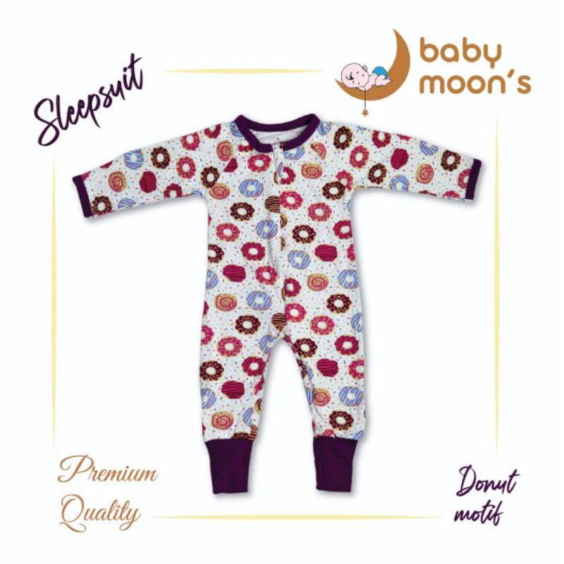 Sleepsuit MOONS Babysleepsuit,Baju tidur anak Moons, piyama Moons