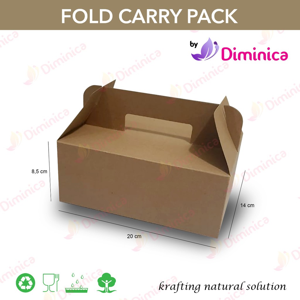 

Fold Carry Pack 20cm, Gable Medium Box, Box Hampers, Box Jinjing 20cm, Box Polos Murah