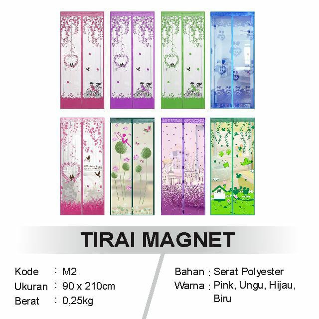 Tirai Magnet Merk Loyal / Tirai Magnet Pintu Anti Nyamuk / Tirai Magnet Pintu Banyak Motif Murah