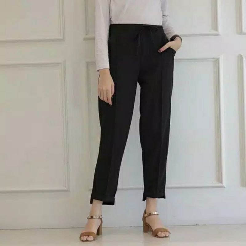 Bagy Pants tali full karet Zara pants polos