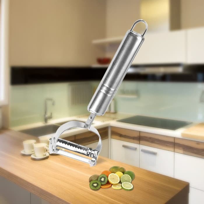 PISAU PENGUPAS KULIT BUAH DAN SAYUR 2IN1 STAINLESS PEELER