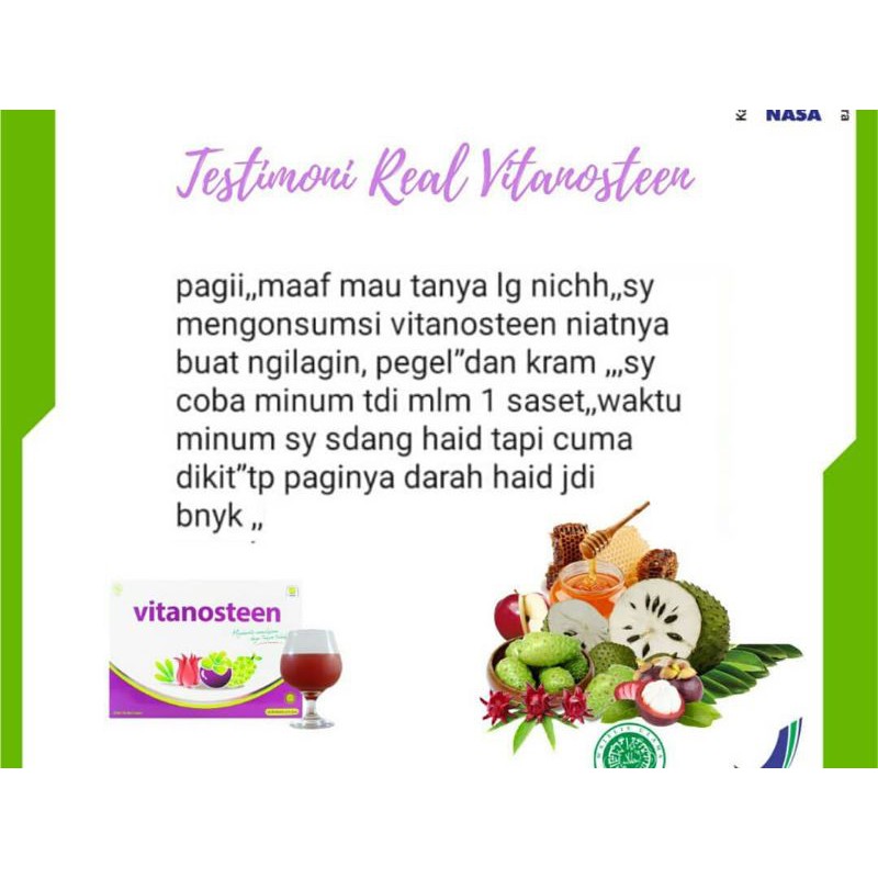 

VITANOSTEEN MINUMAN SERBUK KESEHATAN DAN KEBUGARAN