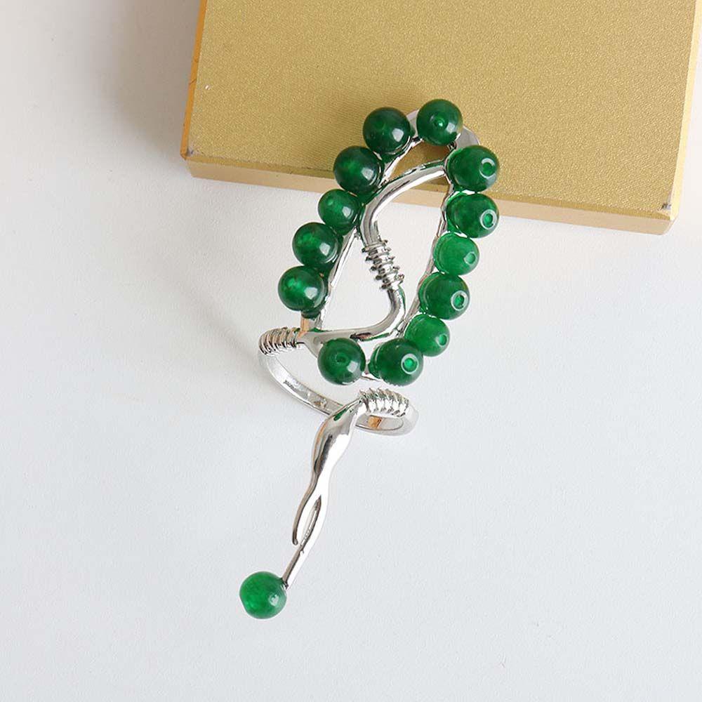 Mxbeauty Manik-Manik Armor Cincin Trendi Keren Gadis Hadiah Aksesoris Pesta Wanita Perhiasan Kuku Paduan Pembukaan Nail Ring