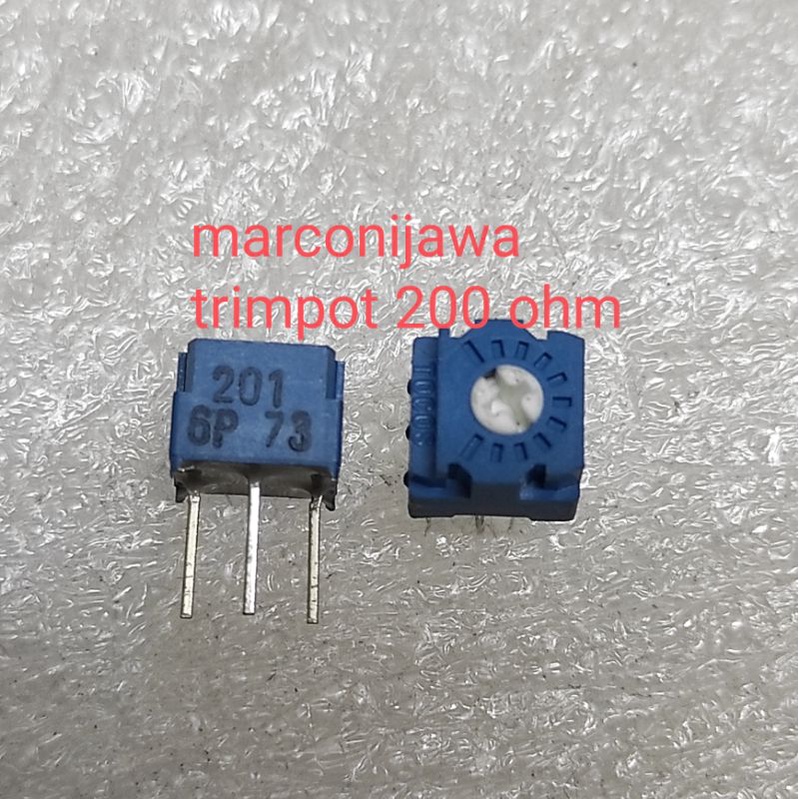 trimpot VR200 ohm trimer trim atas