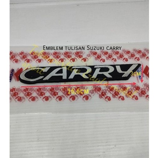 Emblem logo huruf Tulisan stiker Lambang Suzuki carry