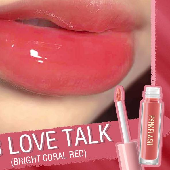 PINKFLASH 3 Pieces Lip Gloss Set High Shine Shimmering VE Moisturising G01 G02 G03