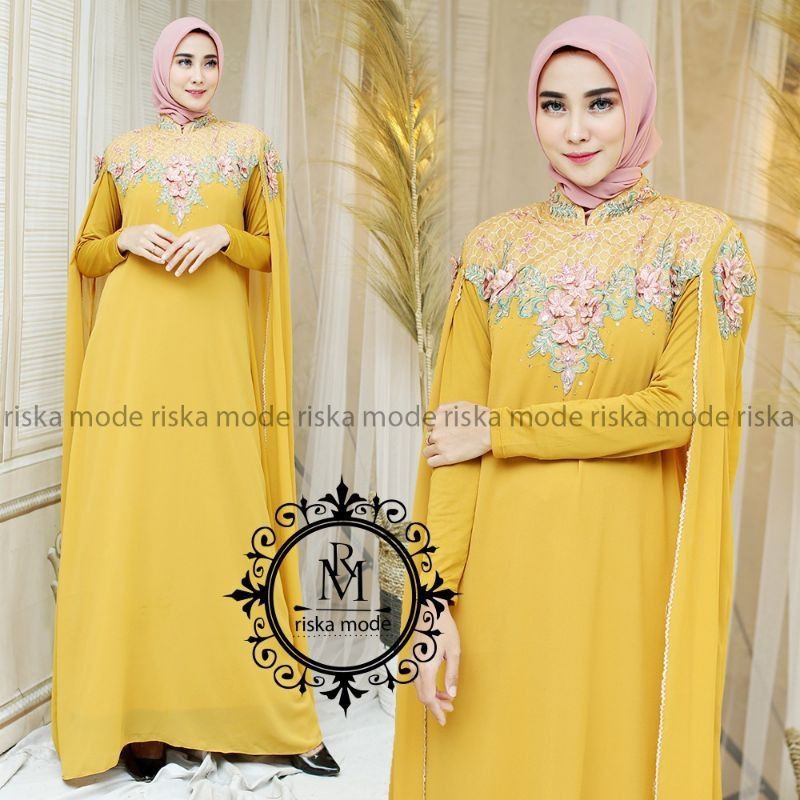 FASHION MUSLIM/GAMIS KAFTAN MADU/BAJU PESTA/BY RK