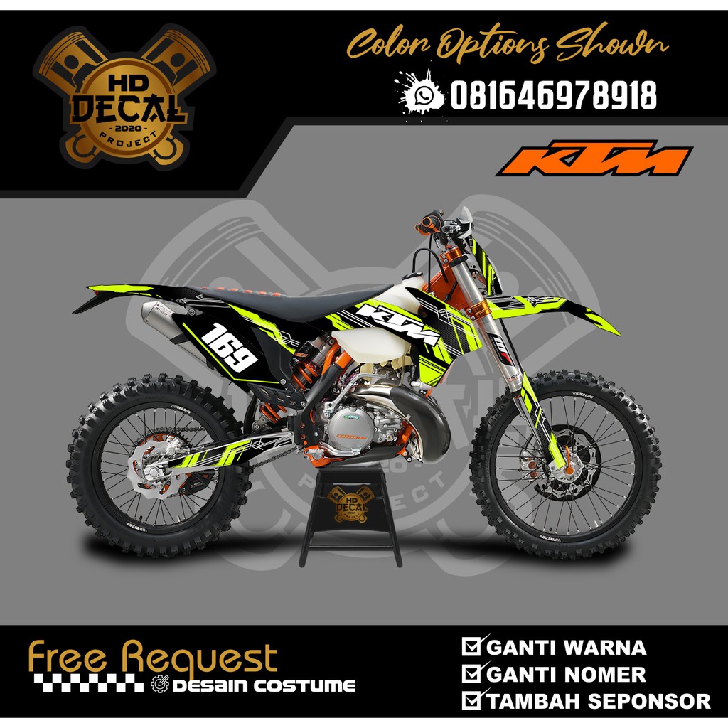 DECAL KTM 250 SIXDAY DECAL SIXDAY STRIPING KTM 250 STRIPING SIXDAY 08