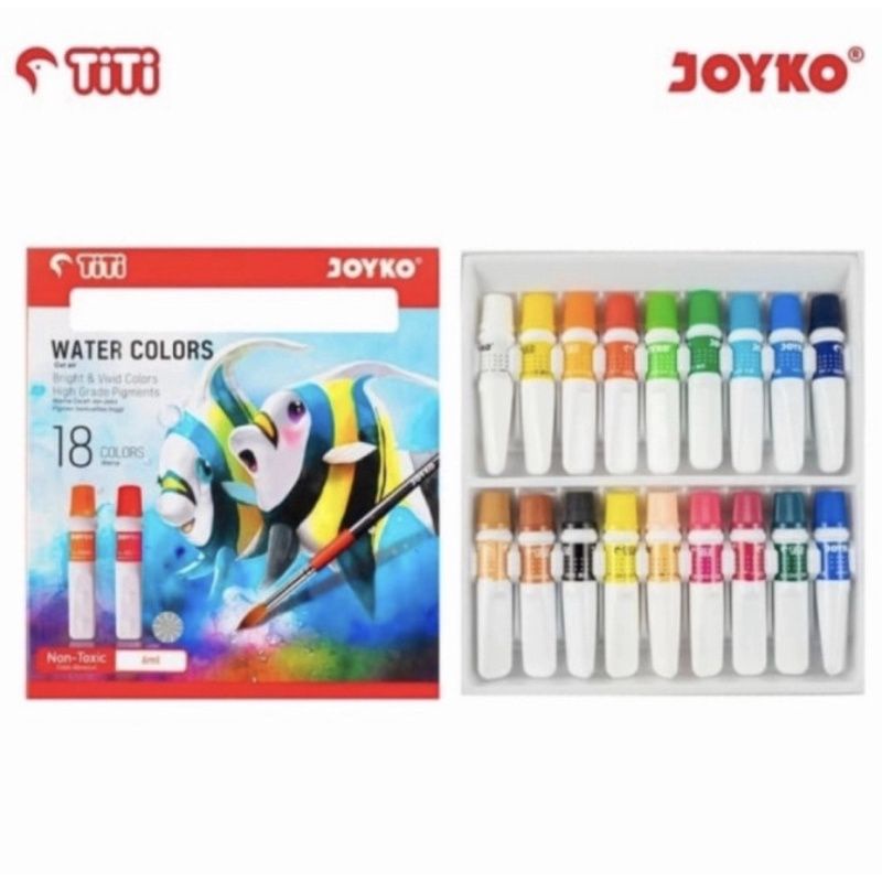 

Cat Air Water Color WAC-6ML-18 Joyko 18 Warna