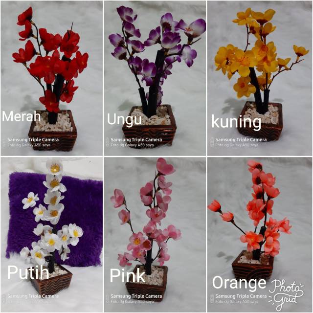 [DV] Bunga Meja Sakura Hias