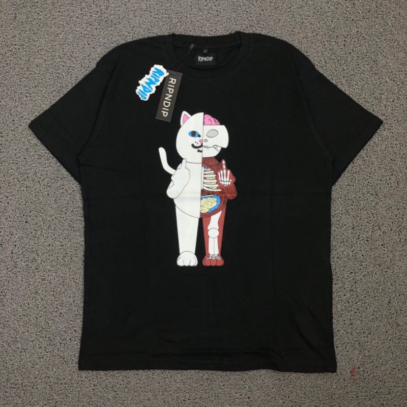 TSHIRT KAOS BAJU RIPNDIP ANATOMY HITAM LIKE ORI