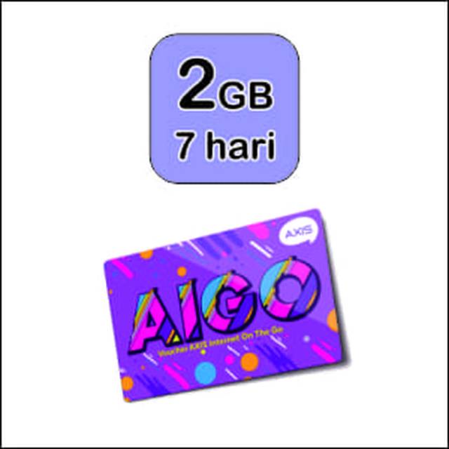 Voucher Data Axis / Aigo 2 Gb Mini 7 hari