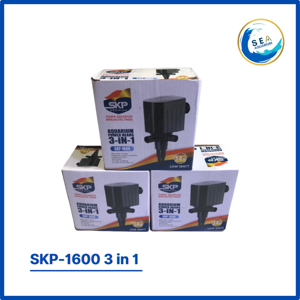 SKP-1600 POWER HEAD SUBMERSIBLE PUMP POMPA AIR CELUP FILTER AQUARIUM