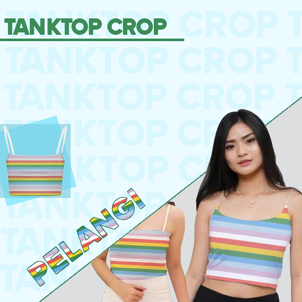 Tanktop NH08 / Tanktop Tali Polos NH08/tanktop crop wanita - YELONIX-PELANGI