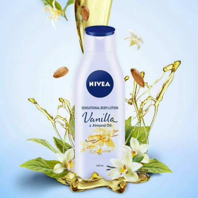 NIVEA SENSATIONAL  HAND BODY LOTION VANILLA &amp; ALMOND OIL