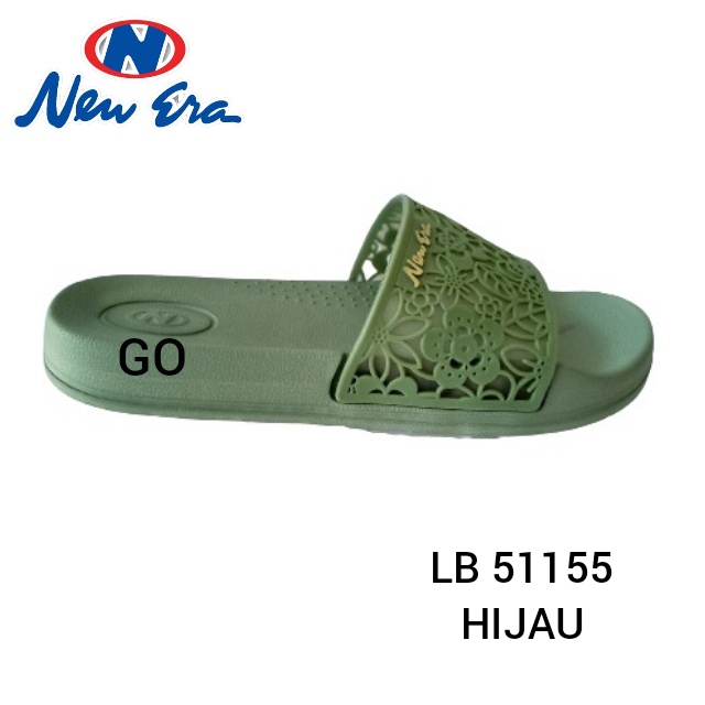 gof NEW ERA LB E 51155 Sandal Selop Flat Wanita Sandal Slop Jelly Sendal Cewek