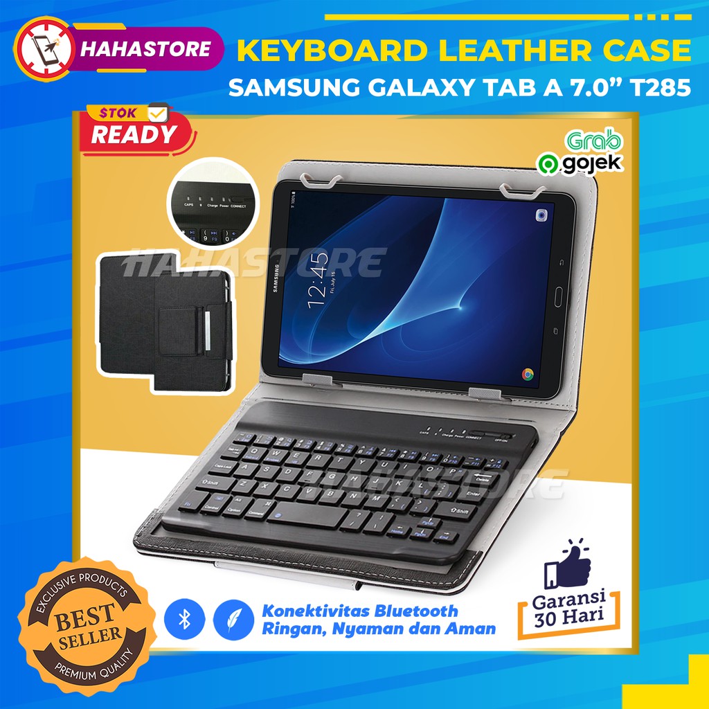 Samsung Tab A 7.0 A7 inch A6 2016 SM T280 T285 Wireless Bluetooth Keyboard Flip Case Book Kibord