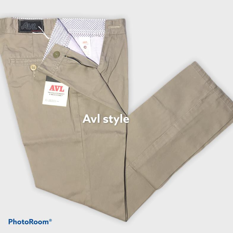 celana panjang pria _ celana panjang pria katun twill kanvas avl