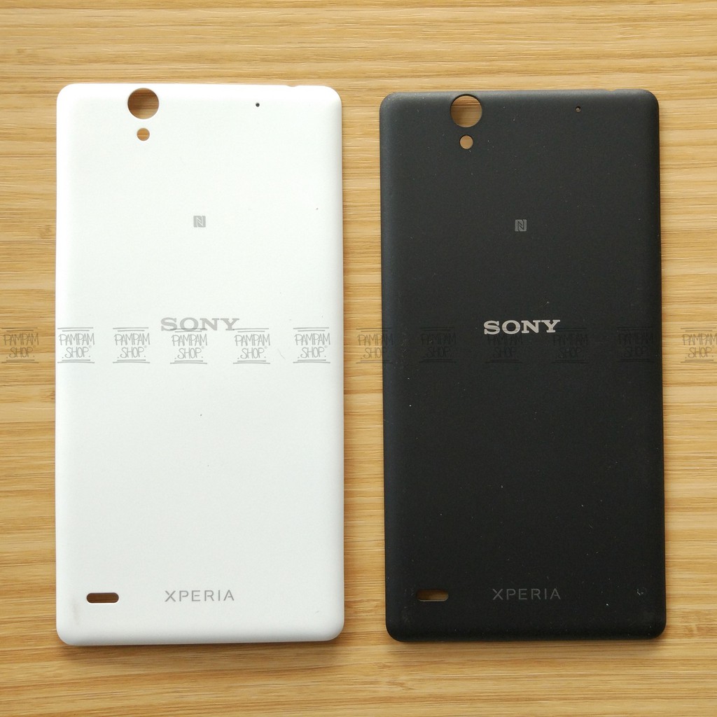 Tutup Belakang Baterai Casing Backdoor Back Door Cover Sony Xperia C4 Original OEM Hitam Putih C 4