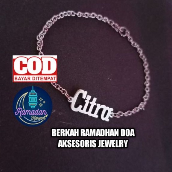 GELANG!!nama custom anak dewasa anti karat