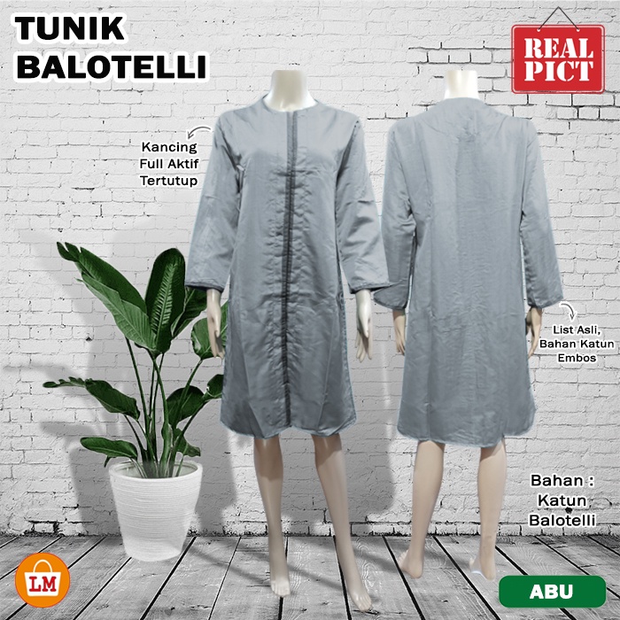 Baju Atasan Wanita Muslim TUNIK BALOTE Jumbo Bahan Katun Balotelli TERMURAH TERLARIS KEKINIAN LMS 27451 27454