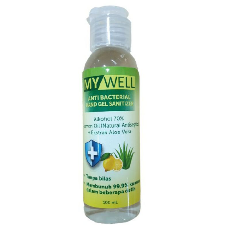 My Well anti bacterial hand gel sanitizer 100 ml