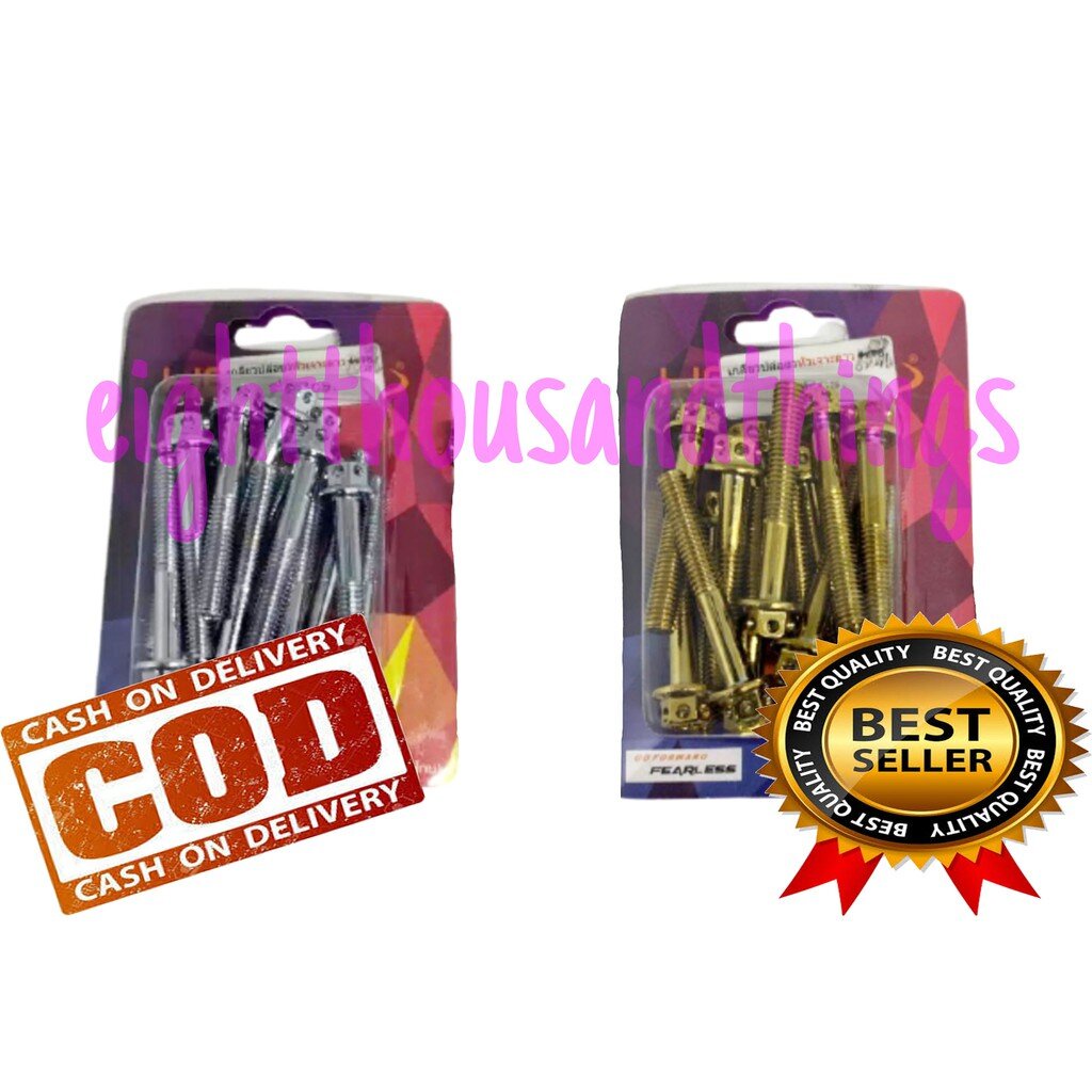 Baut Probolt Gold Flower M6x40 6x40 Drat 10 Panjang 40mm/4cm Heng Thailand Harga Satuan Import