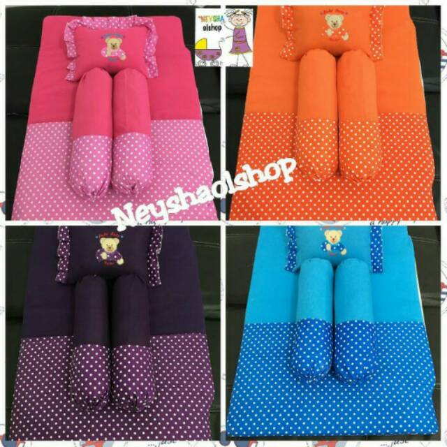 Matras lipat kecil/kasur bayi set bantal guling