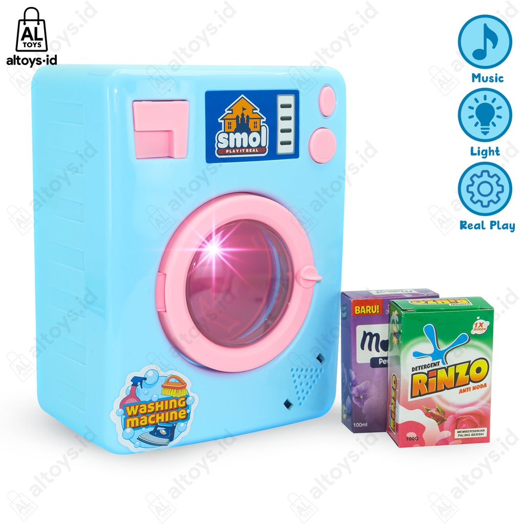 Mainan Mesin Cuci Washing Machine Toy Play It Real RKC10028-1