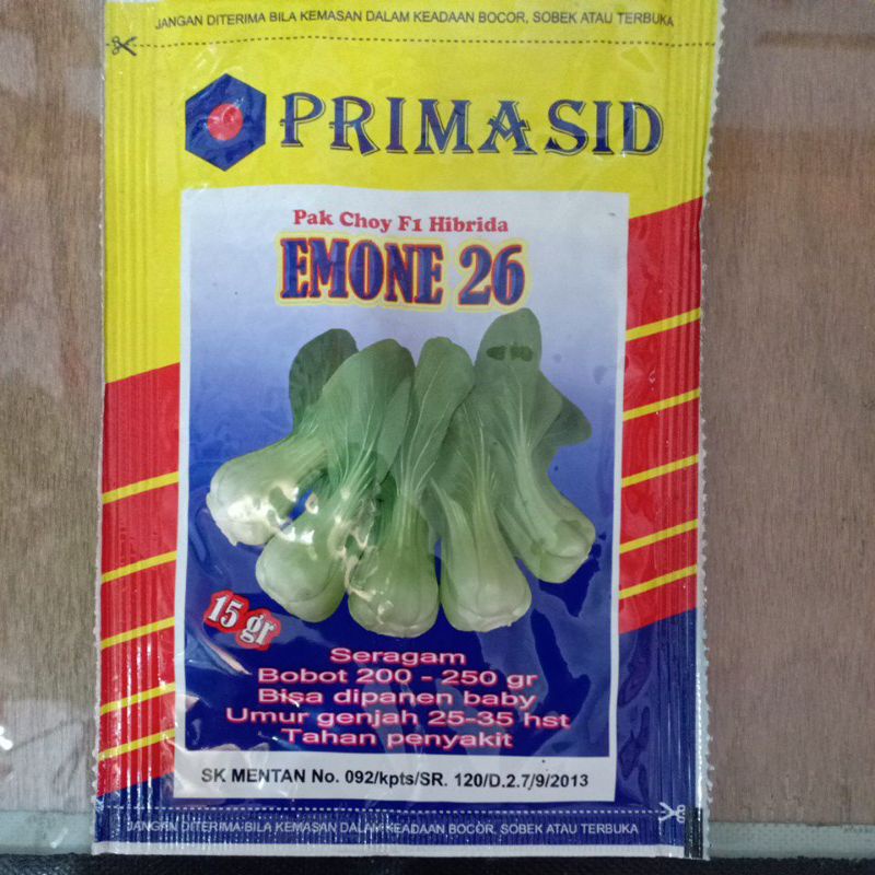 pakcoy hibrida Emone 26 prima sid
