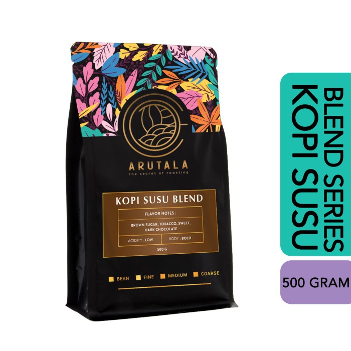 

DISKON - (BISA COD) ARUTALA Kopi Susu Blend - For Kekinian Coffee - 500 Gram - Biji