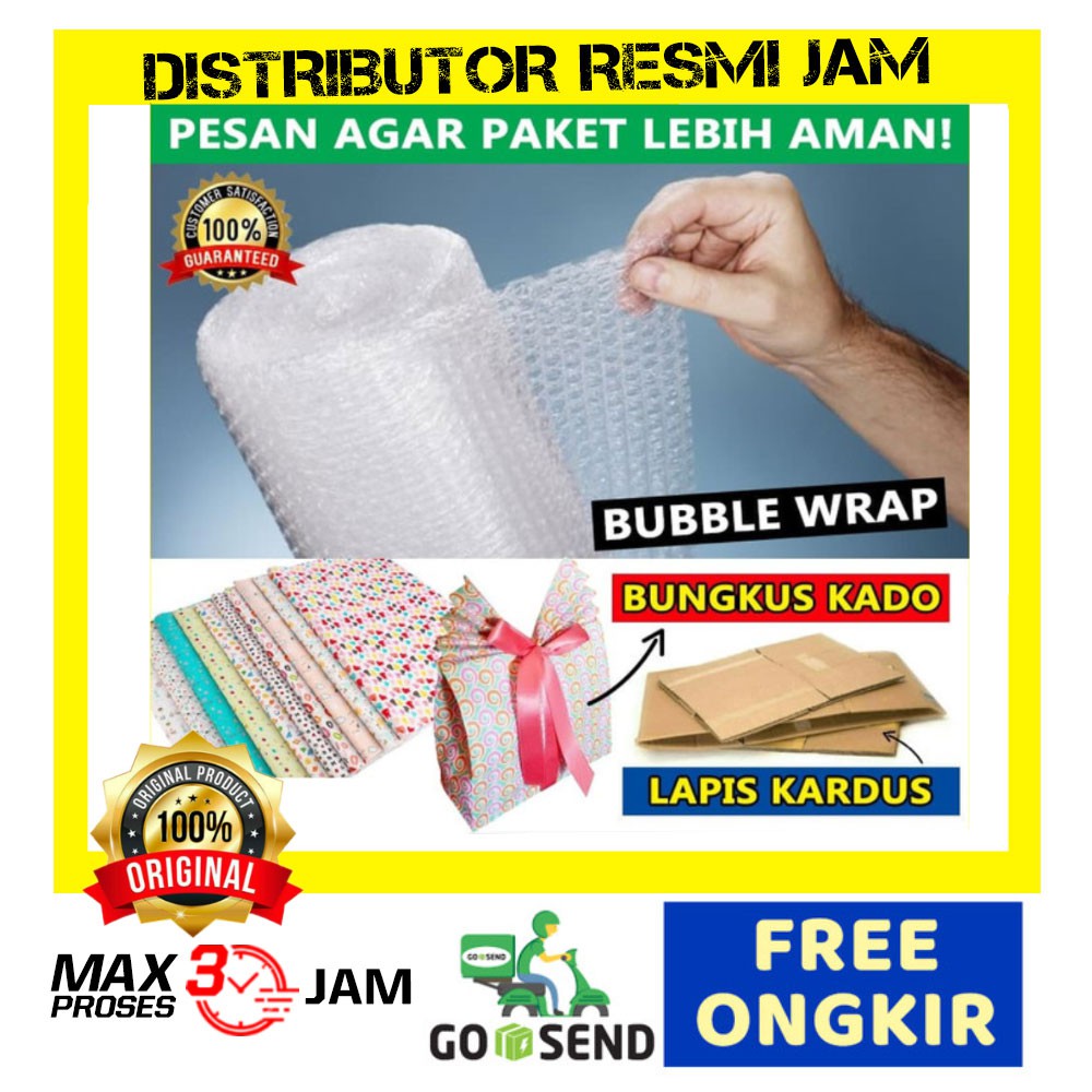 

READY Bubble Wrap Packing Pengaman Premium Anti Pecah Anti Rusak 100% Aman - BUBBLE WRAP JAM