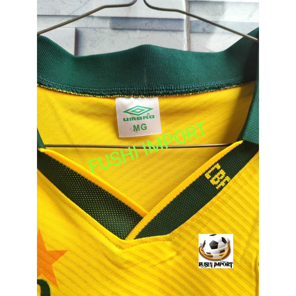 RETRO | Jersey Baju Bola Brasil Home 1994 1995 Grade Ori