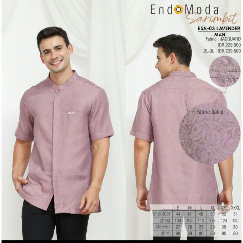[READY DAN SIAP KIRIM] ENDOMODA SARIMBIT KOKO ENDOMODA EM ESA 03 ESA 003 ESA-03 MAN LAVENDER