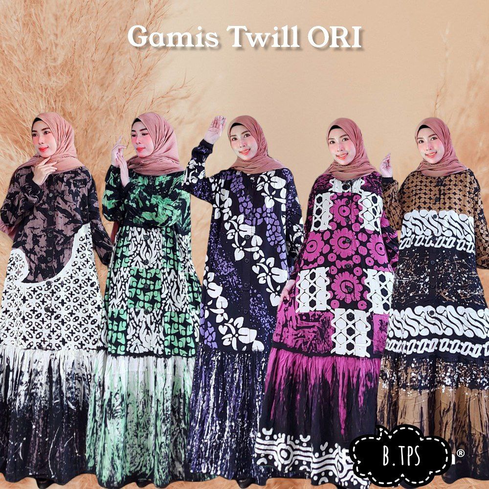 GROSIR GAMIS TWILL MALAMAN // TWILL ORY HALUS TEBAL // GAMIS PEKALONGAN // COD