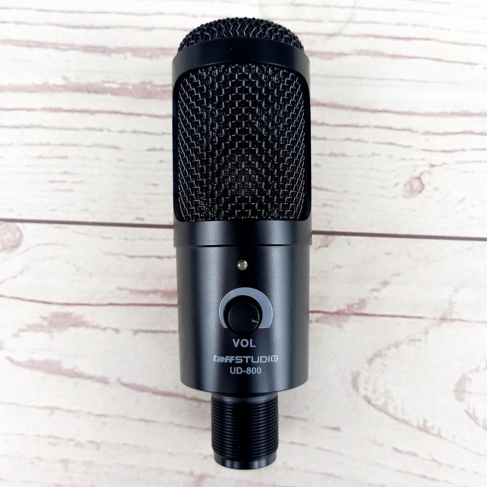 TaffSTUDIO Microphone Condenser USB Mikrofon Studio with Stand - UD-800 - Black