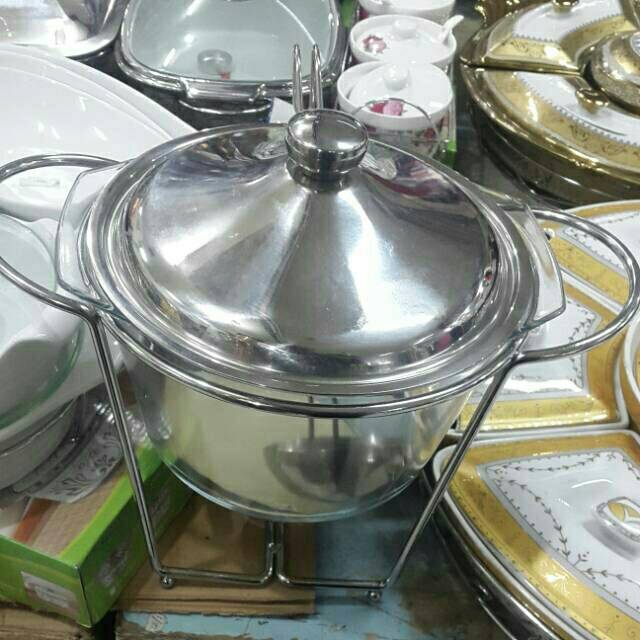 Prasmanan kaca pyrex 4ltr