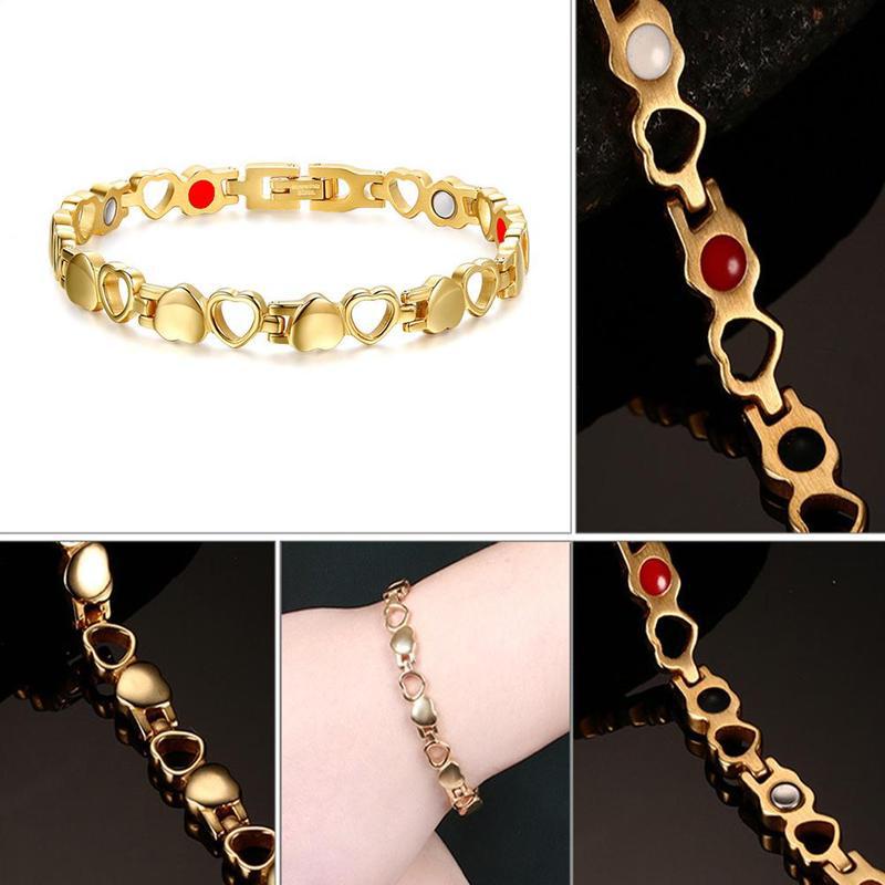 Gelang magnet Bentuk Hati hollow Untuk Menurunkan Berat Badan