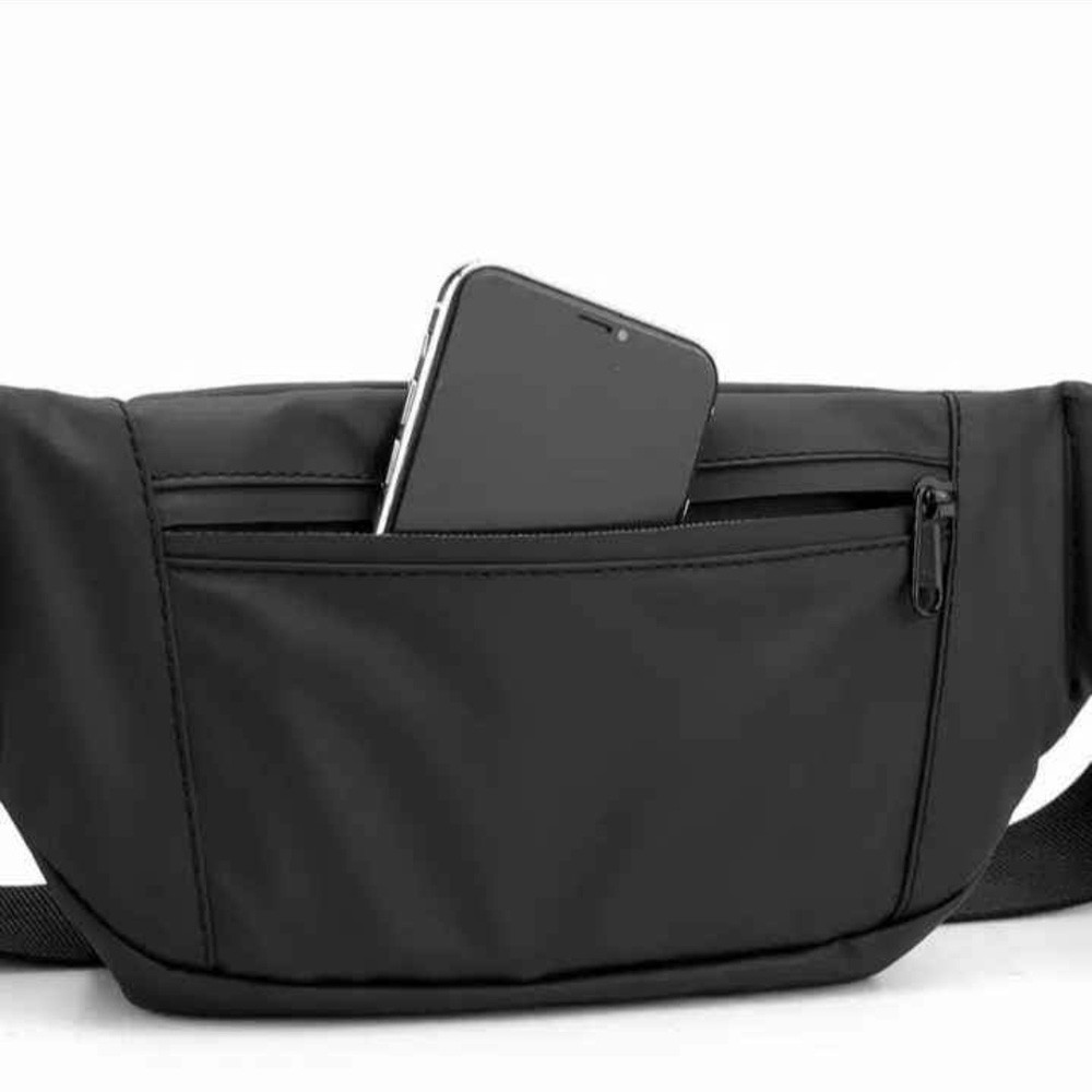tas waterproft black, Tas Pinggang ,Tas Selempang ,Pria Tas Selempang