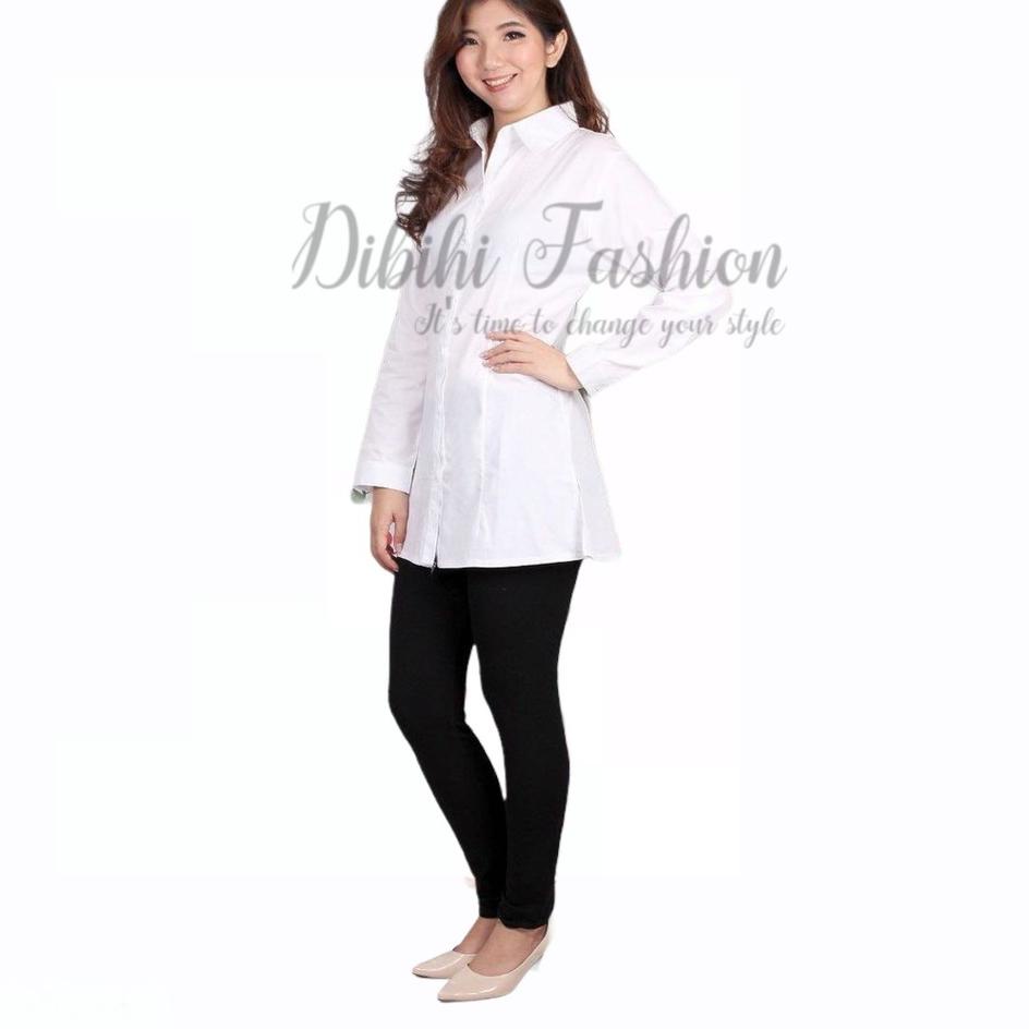 ✼ Tunik Putih Polos | Kemeja Tunik Putih | Kemeja Putih Tunik ♧