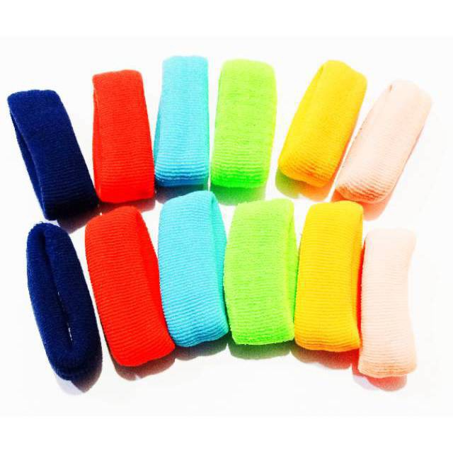 grosir  Ikat rambut polos murmer isi 12 pcs.
