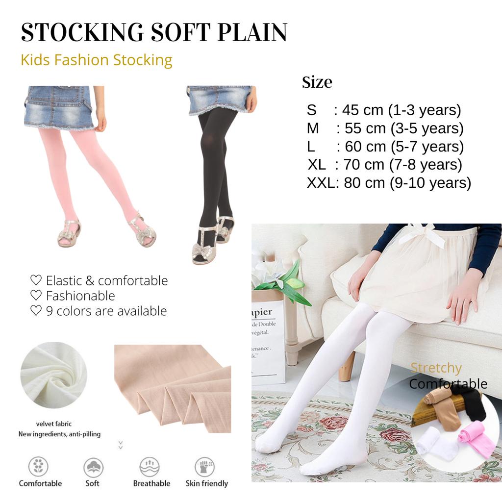 Kizzie STOCKING SOFT PLAIN / Stoking Tipis Anak