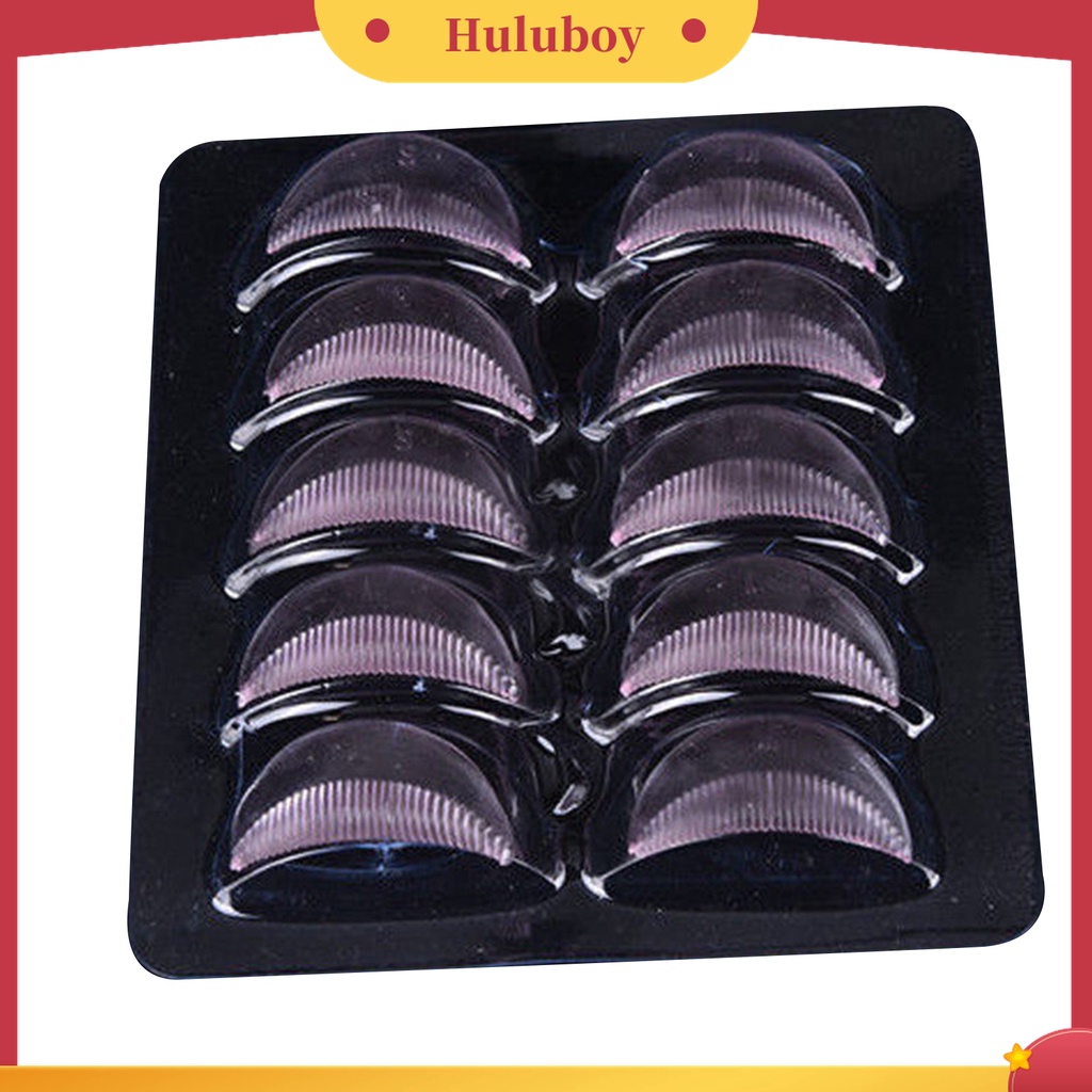 Huluboy Huluboy♡ 10 Pcs Bantalan Penjepit Bulu Mata Palsu Bahan Silikon