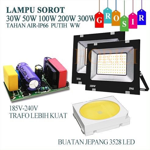 Lampu Sorot SMD 200W outdoor flood light kap sorot